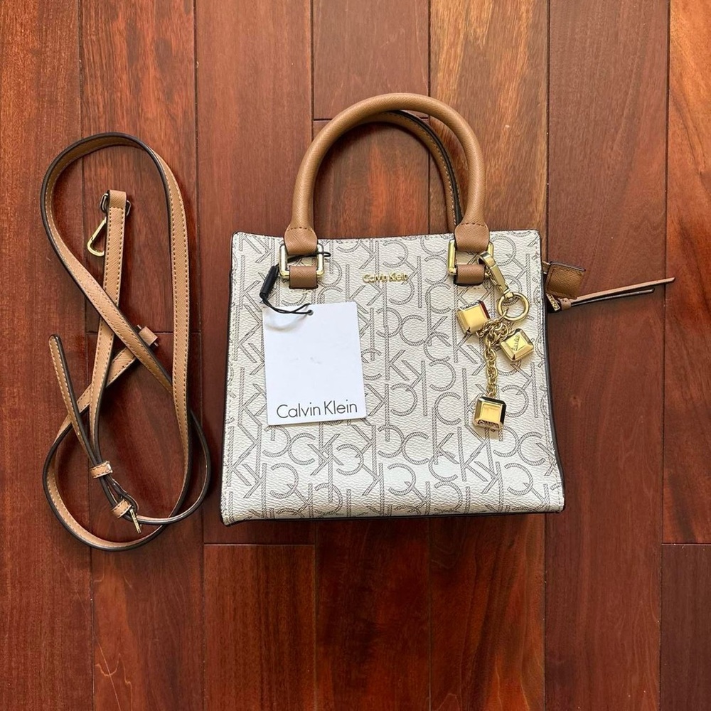 Calvin Klein Monogram Mini Satchel Bag